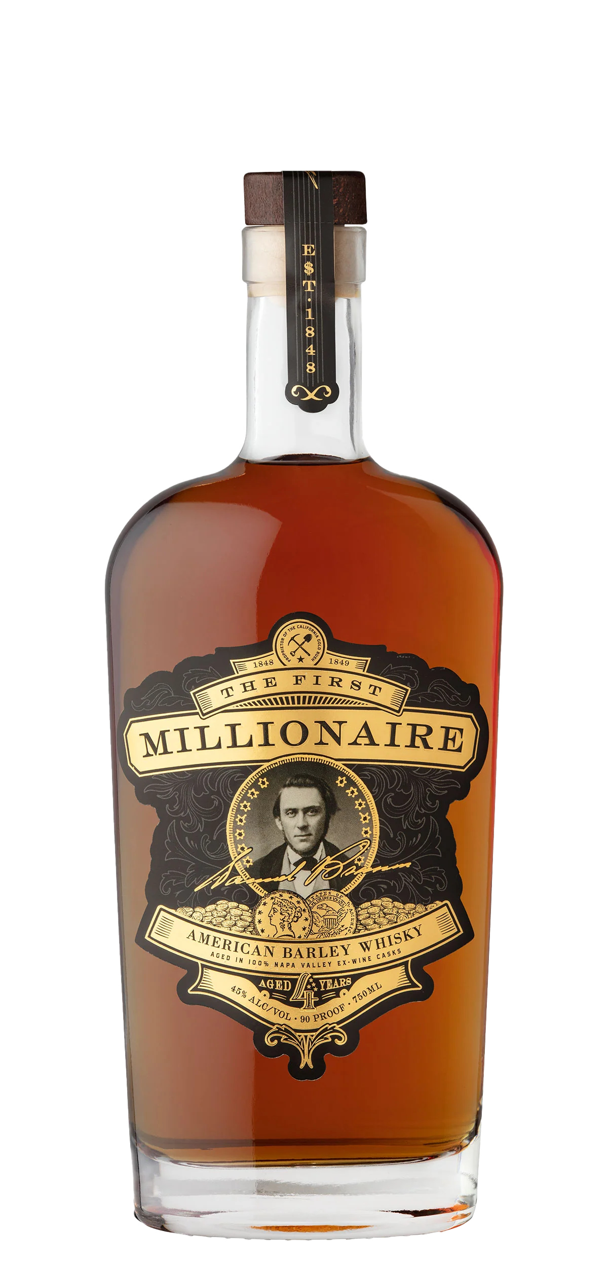 THE FIRST MILLIONAIRE AMERICAN MALTED BARLEY WHISKY