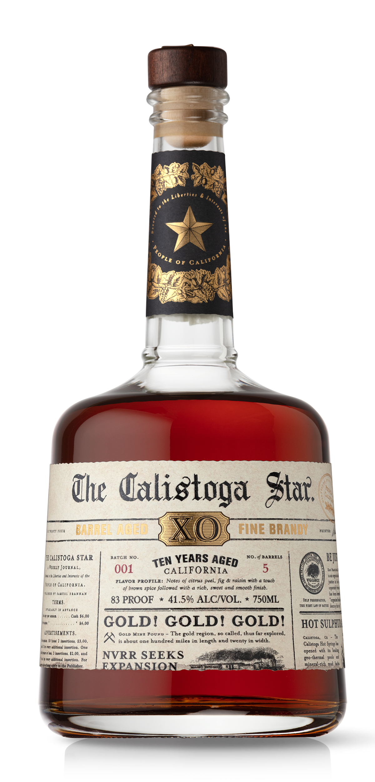 Calistoga Star XO Barrel-Aged Fine Brandy